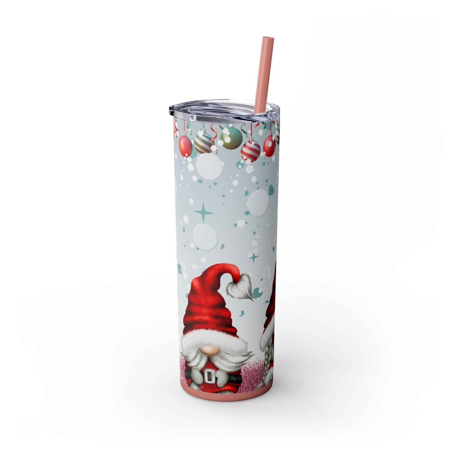 20oz Slim Tumbler: Christmas Gnomes - Eraya Studio