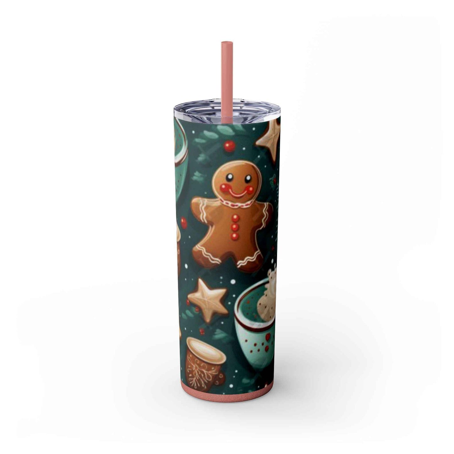 20oz Slim Tumbler: Sweet Gingerbread - Eraya Studio