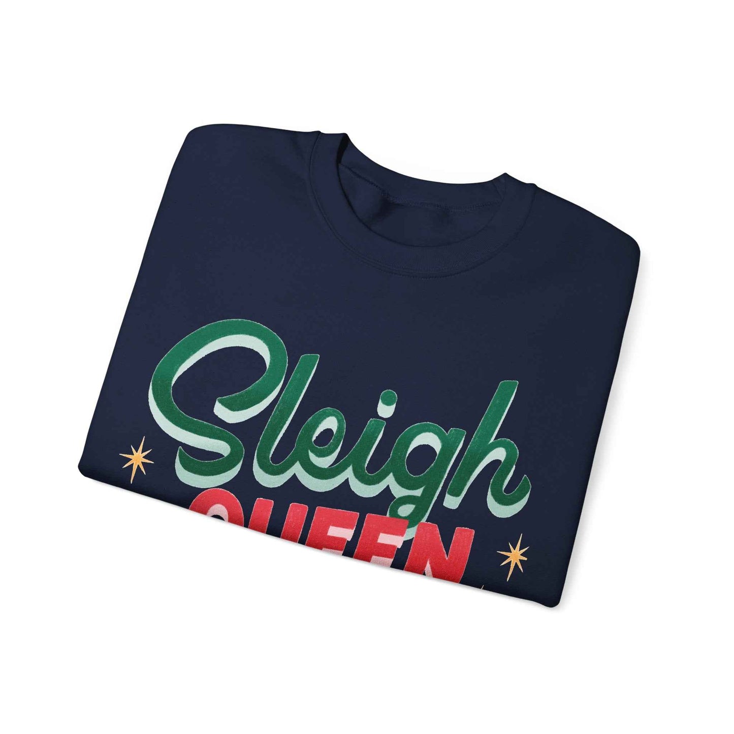 SLEIGH QUEEN Christmas Crewneck Sweatshirt - Eraya Studio