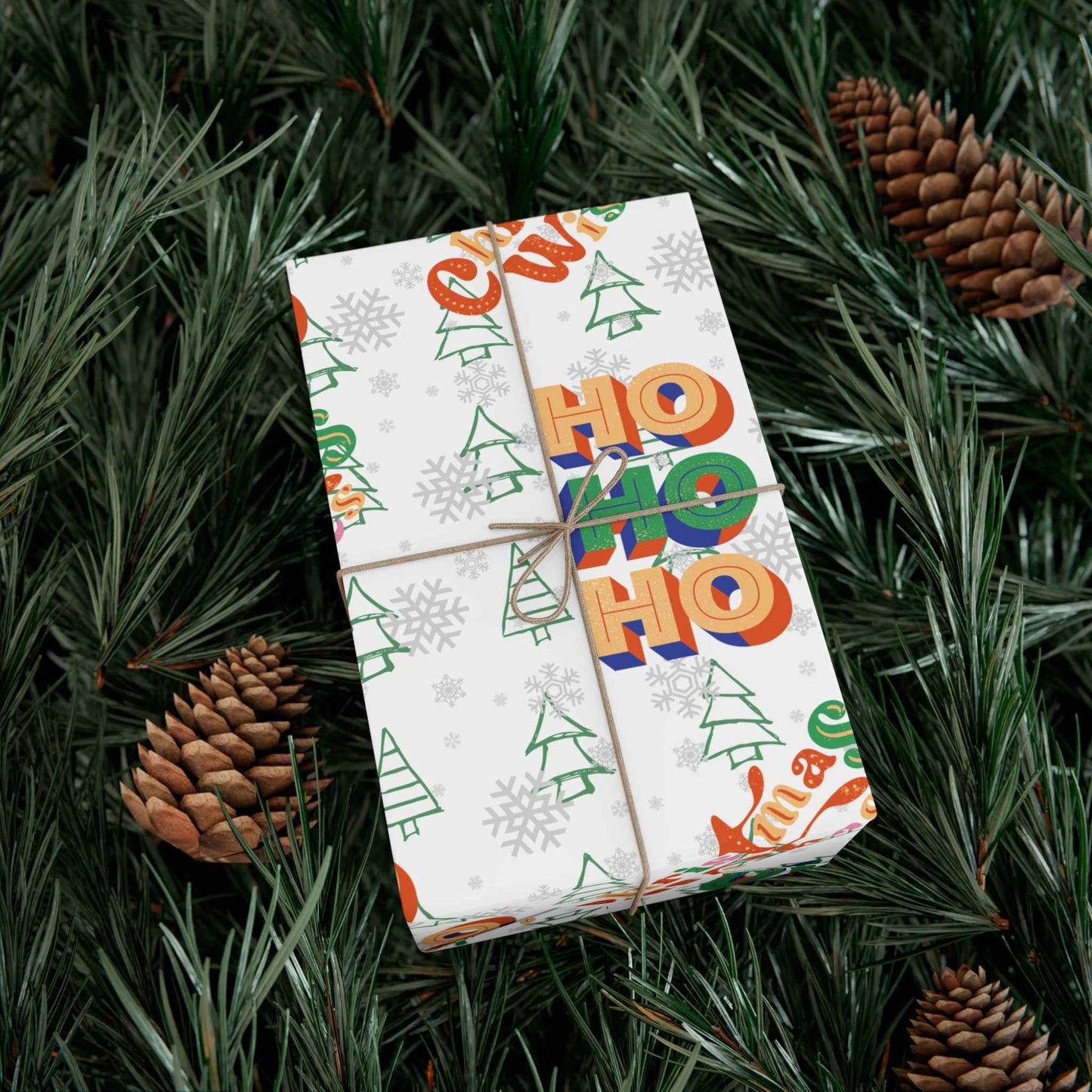 HOHOHO Christmas Gift Wrapping Paper - Eraya Studio