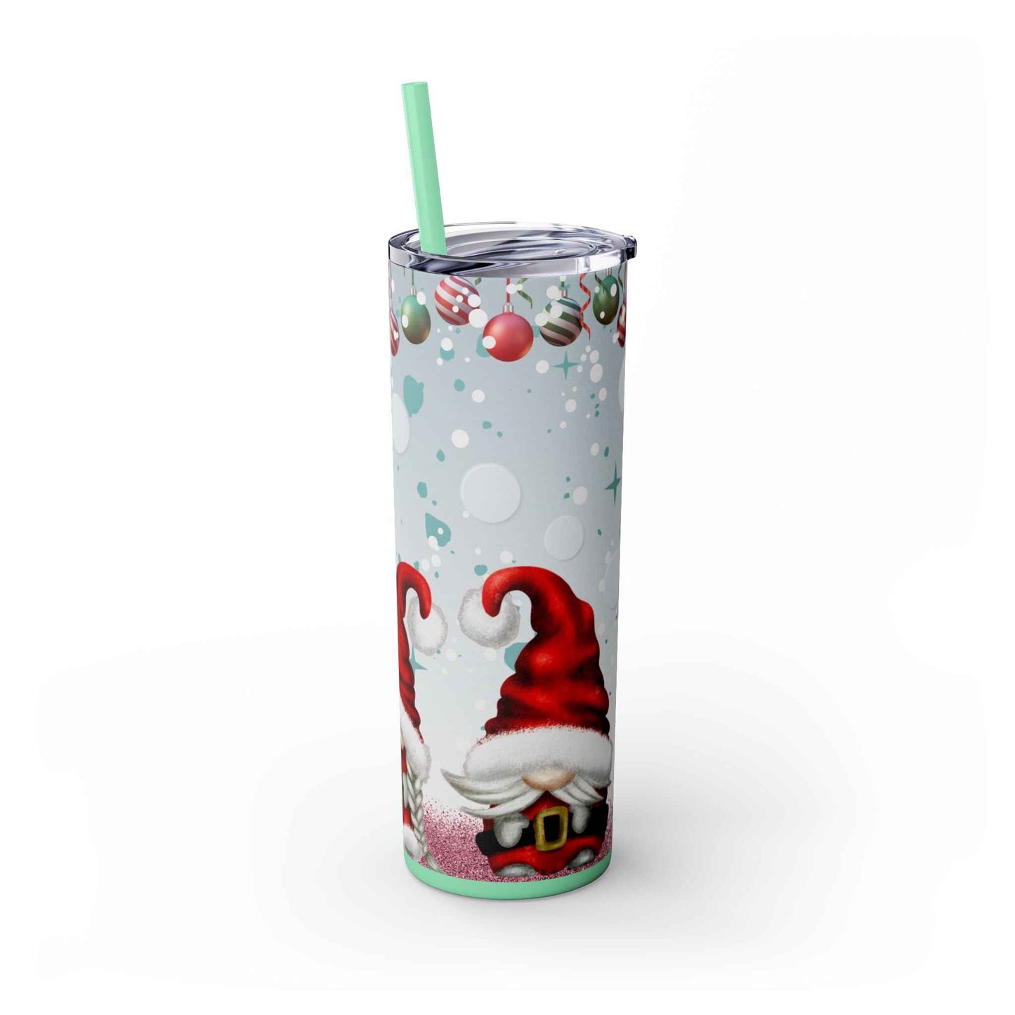 20oz Slim Tumbler: Christmas Gnomes - Eraya Studio
