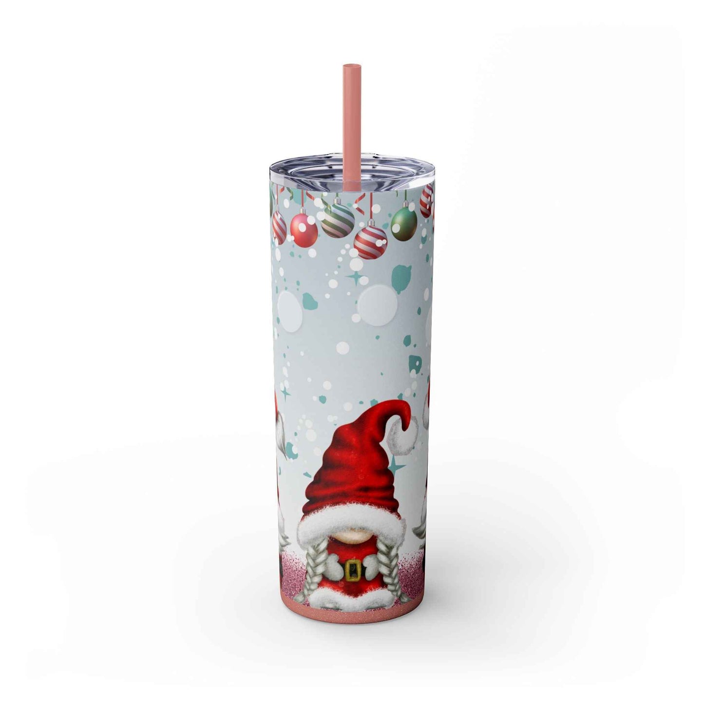 20oz Slim Tumbler: Christmas Gnomes - Eraya Studio