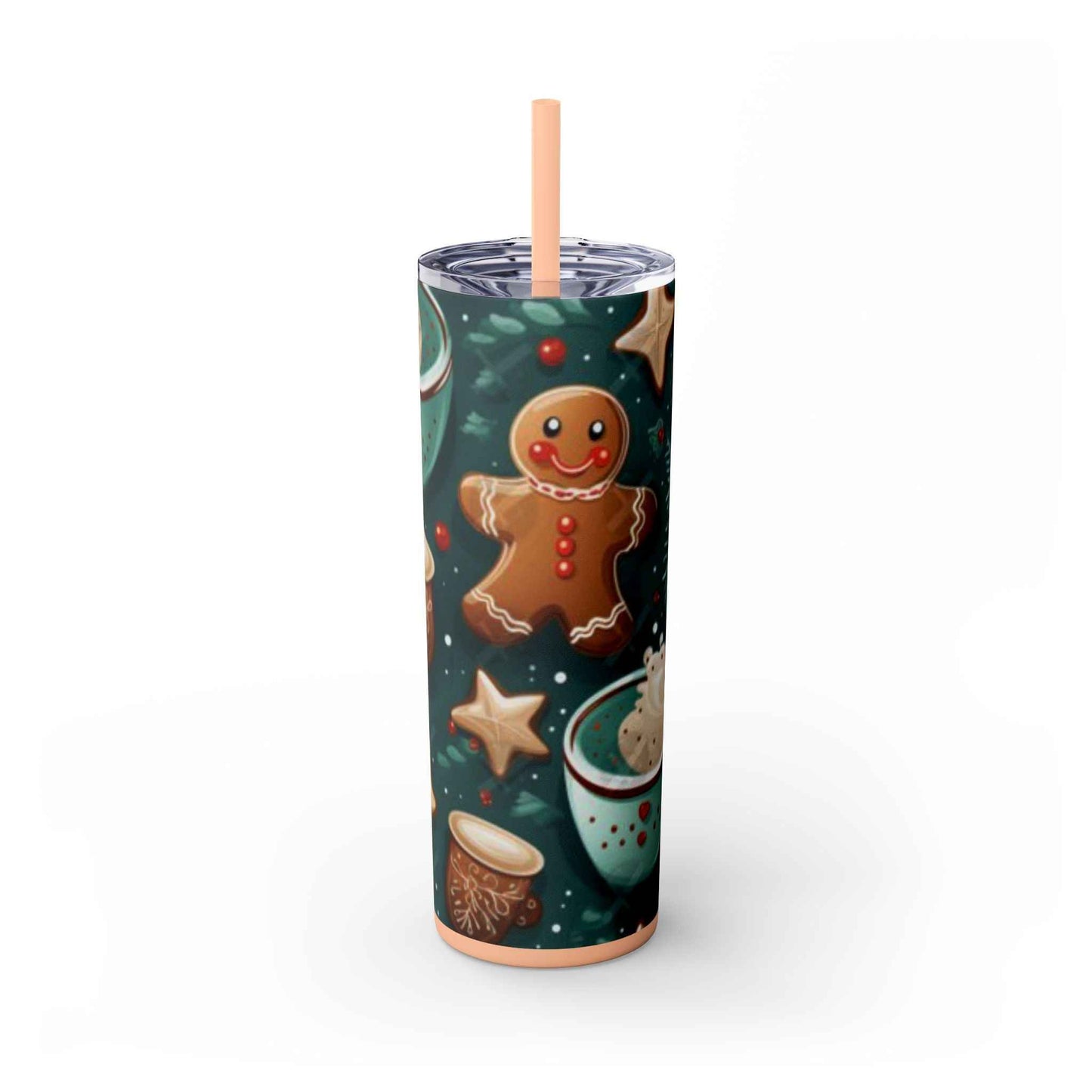 20oz Slim Tumbler: Sweet Gingerbread - Eraya Studio