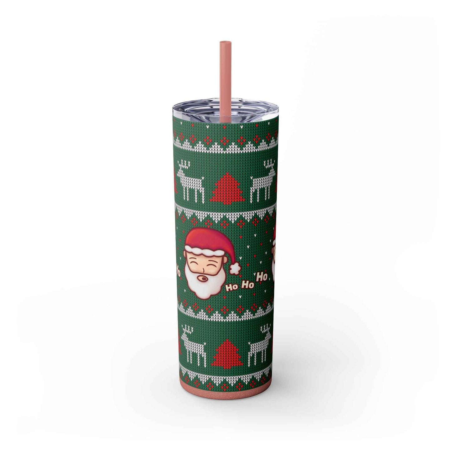 20oz Slim Tumbler: Green Santa-Claus Christmas - Eraya Studio
