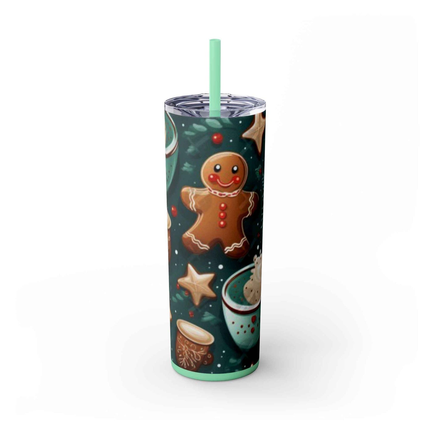 20oz Slim Tumbler: Sweet Gingerbread - Eraya Studio