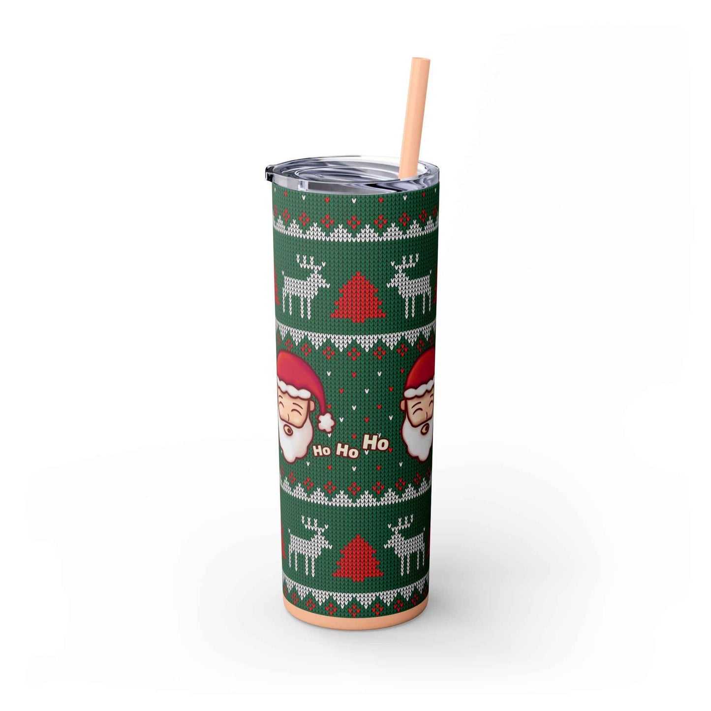 20oz Slim Tumbler: Green Santa-Claus Christmas - Eraya Studio