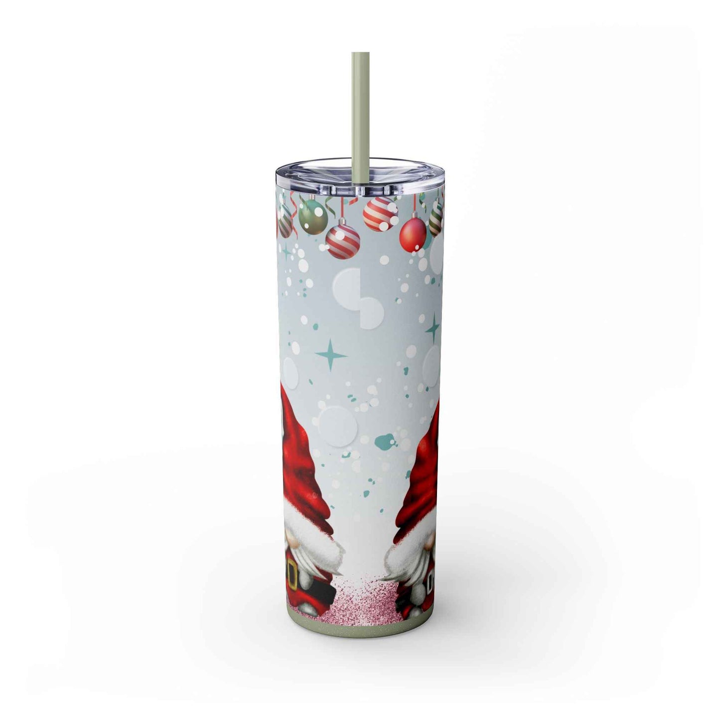 20oz Slim Tumbler: Christmas Gnomes - Eraya Studio