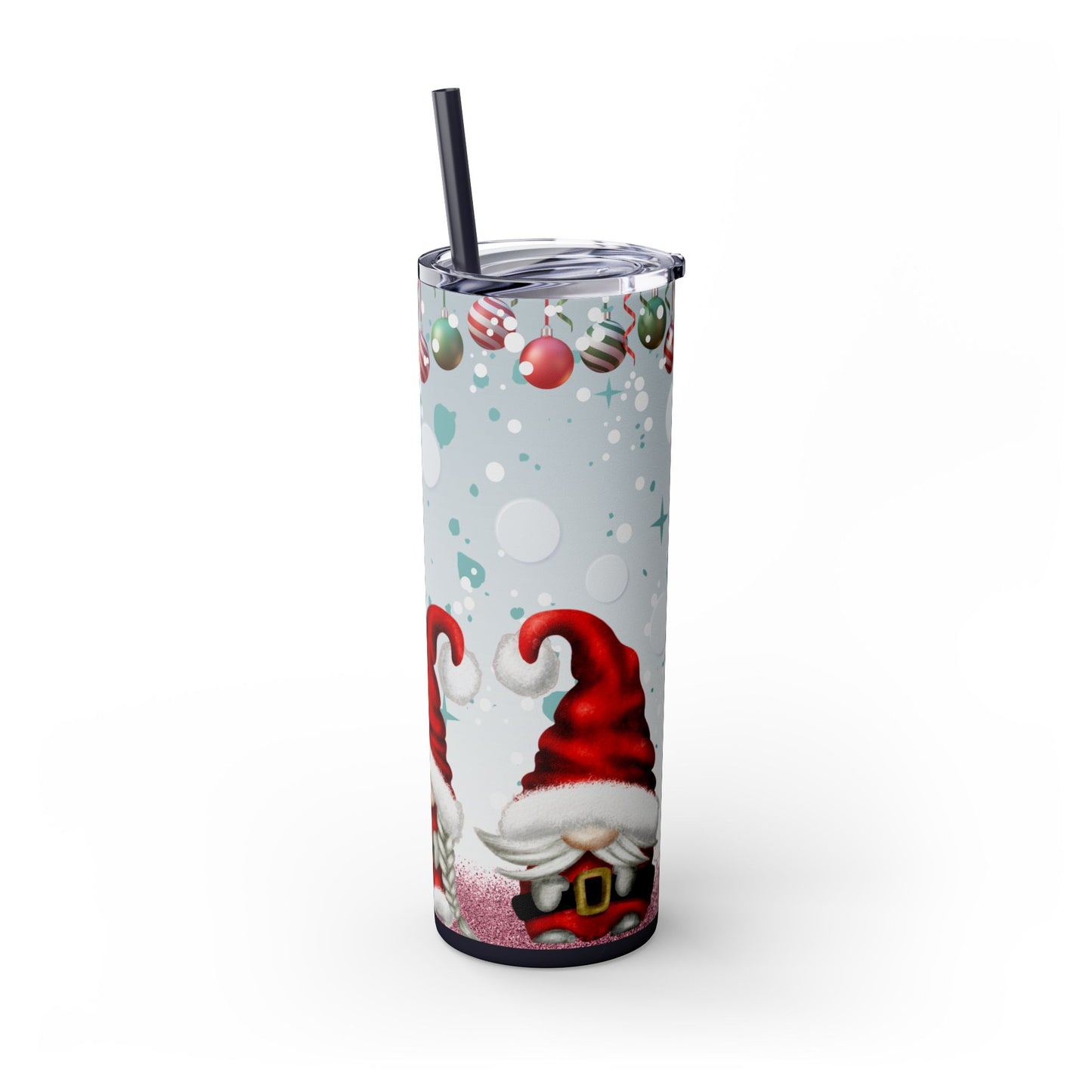 20oz Slim Tumbler: Christmas Gnomes