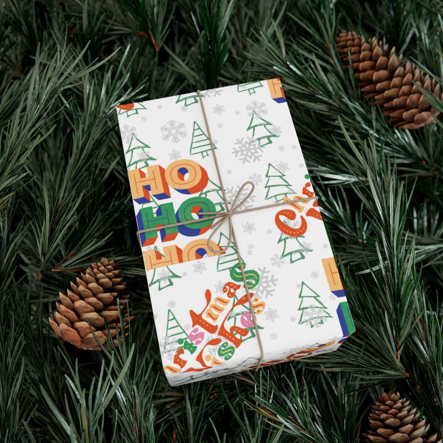 HOHOHO Christmas Gift Wrapping Paper - Eraya Studio