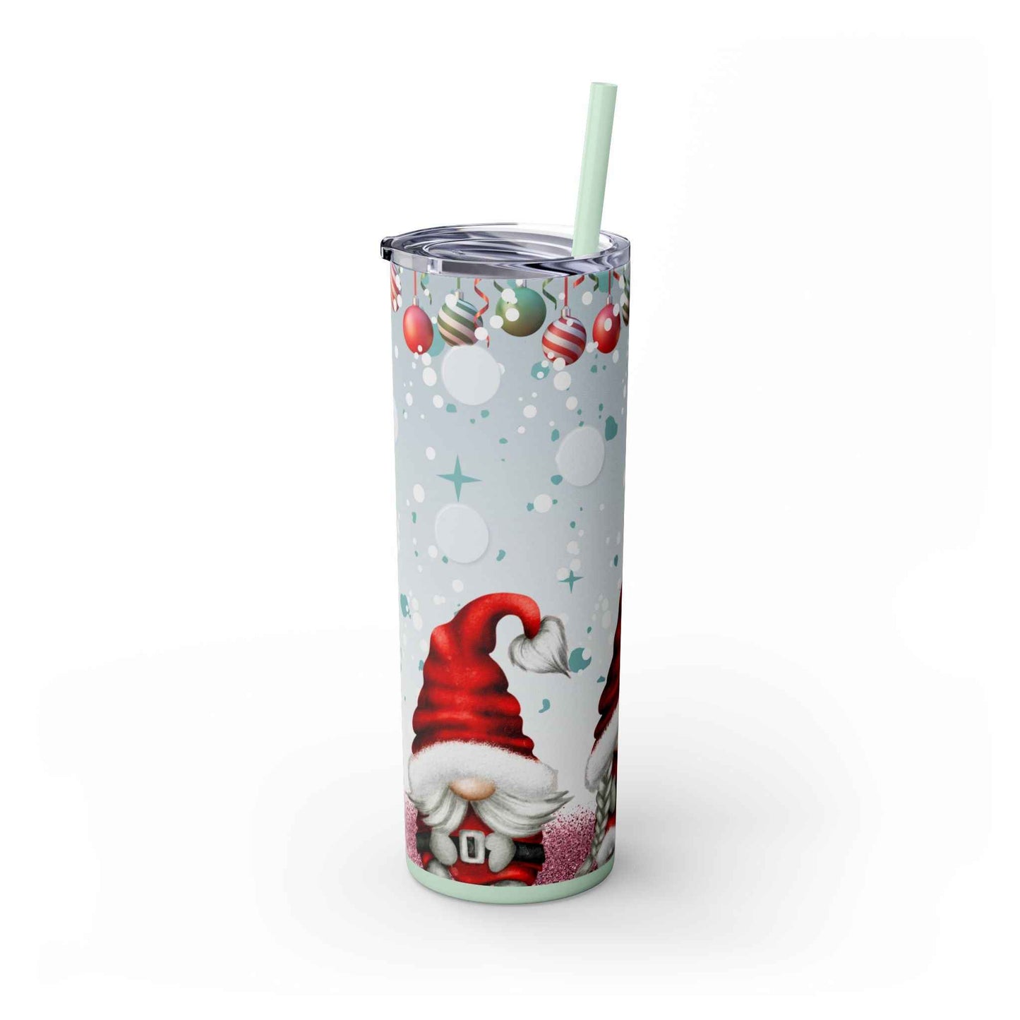 20oz Slim Tumbler: Christmas Gnomes - Eraya Studio