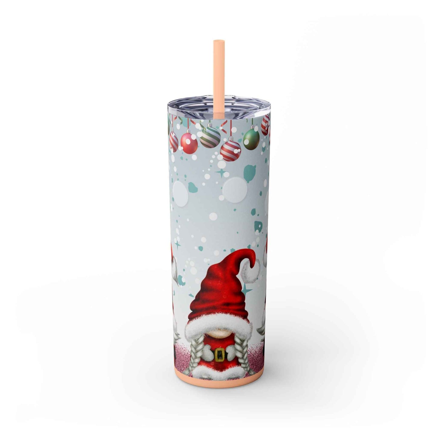 20oz Slim Tumbler: Christmas Gnomes - Eraya Studio