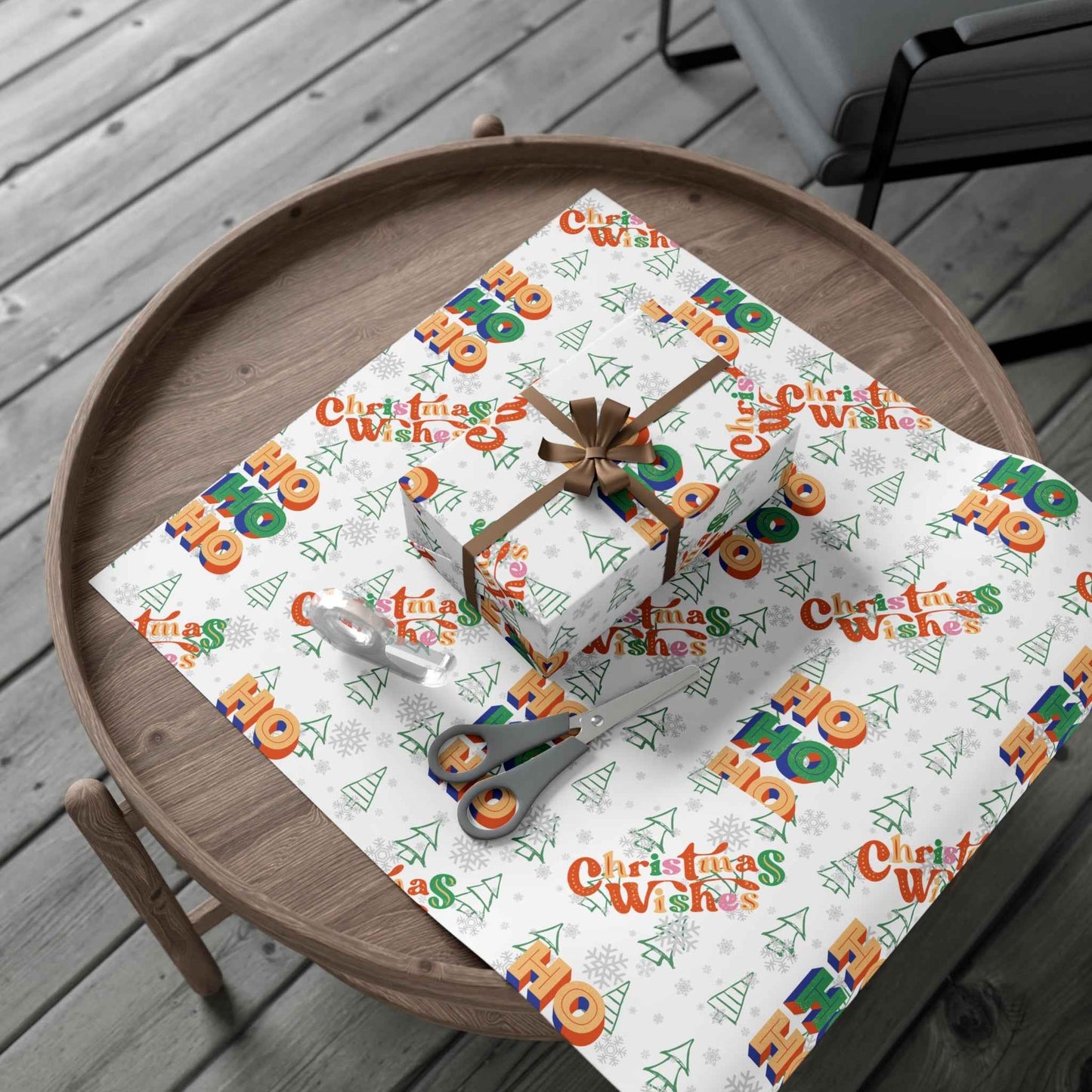 HOHOHO Christmas Gift Wrapping Paper - Eraya Studio