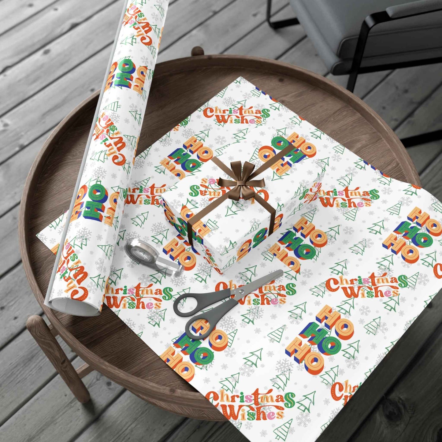 HOHOHO Christmas Gift Wrapping Paper - Eraya Studio