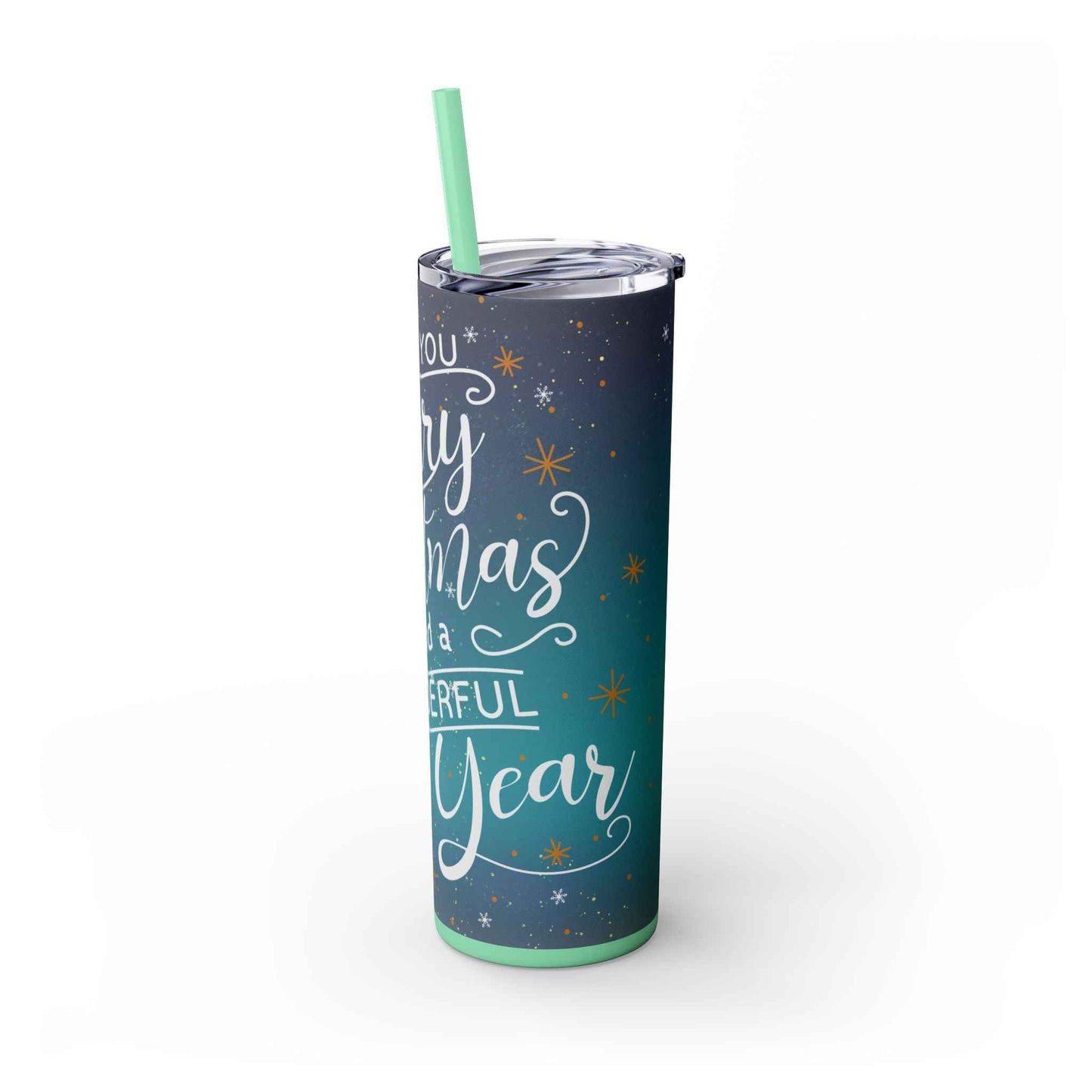20oz Slim Tumbler: Christmas Gnomes - Eraya Studio