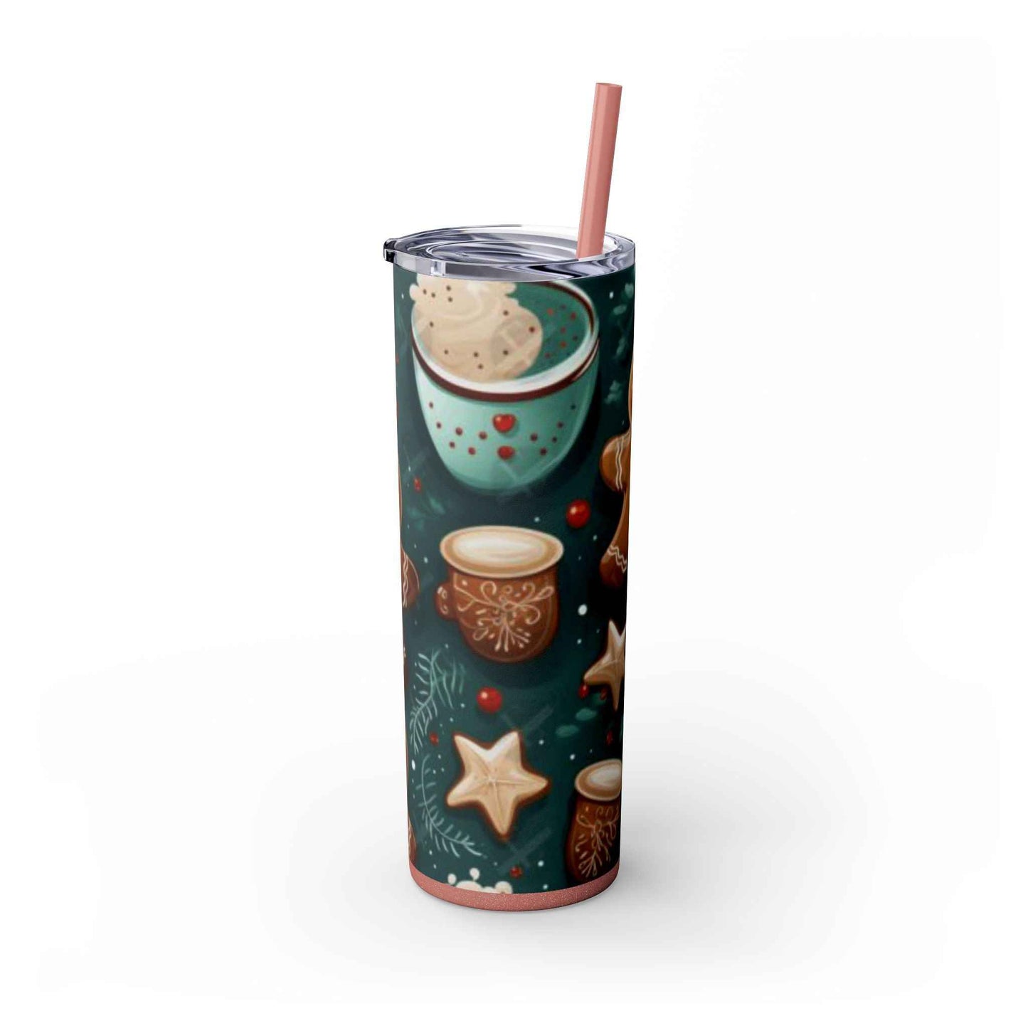 20oz Slim Tumbler: Sweet Gingerbread - Eraya Studio
