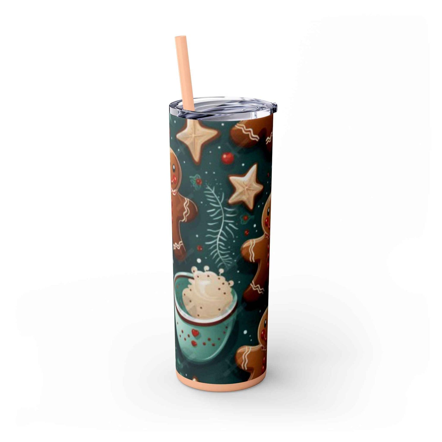 20oz Slim Tumbler: Sweet Gingerbread - Eraya Studio