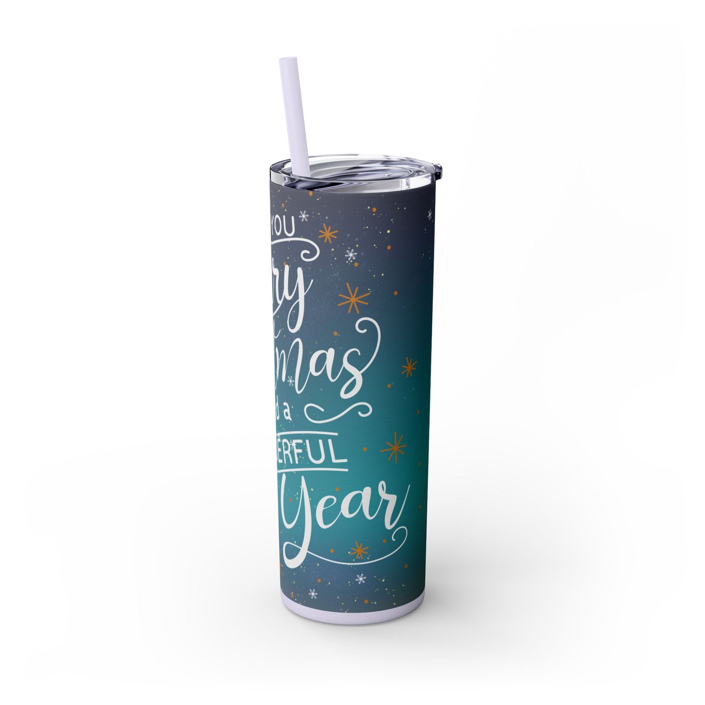 20oz Slim Tumbler: Christmas Gnomes