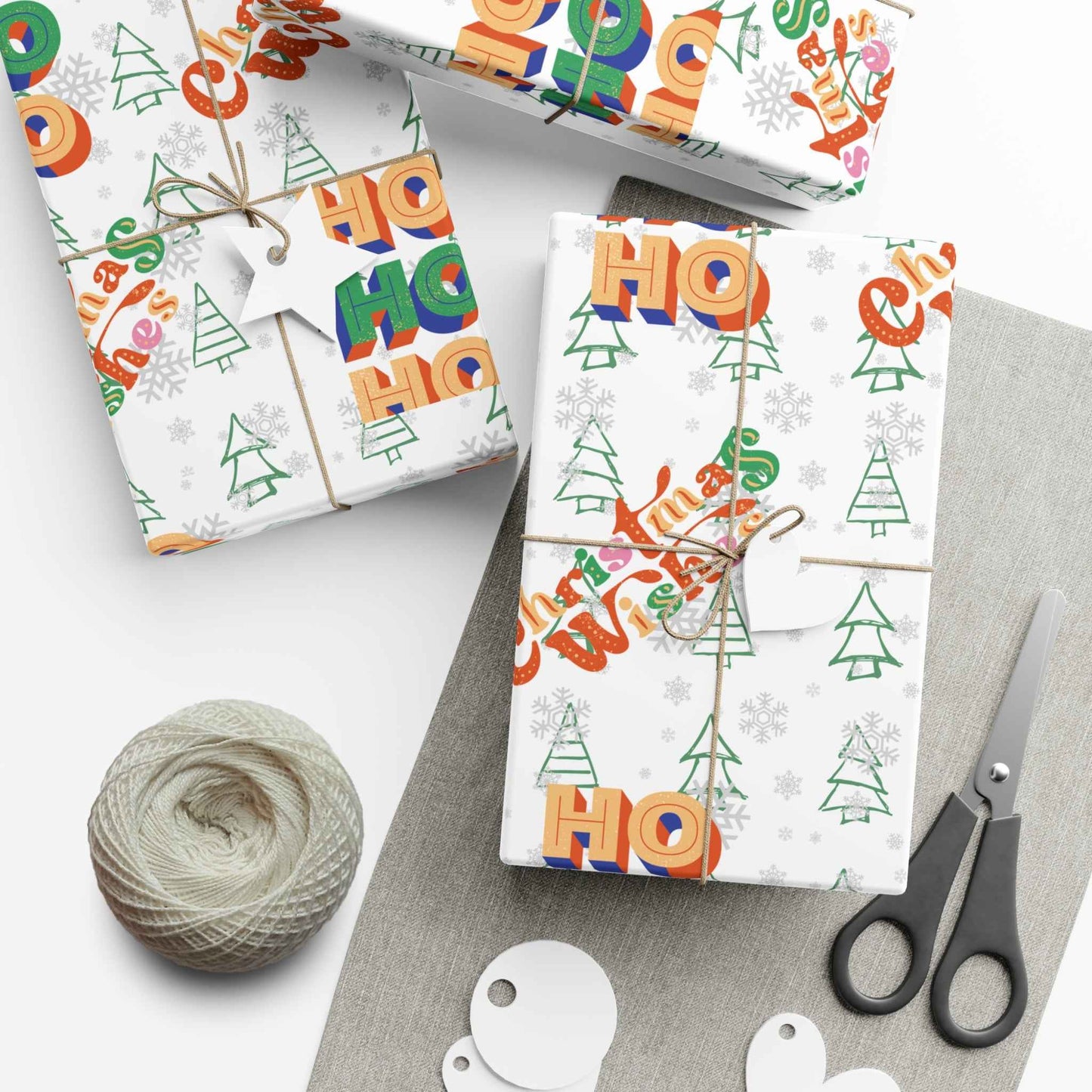HOHOHO Christmas Gift Wrapping Paper - Eraya Studio