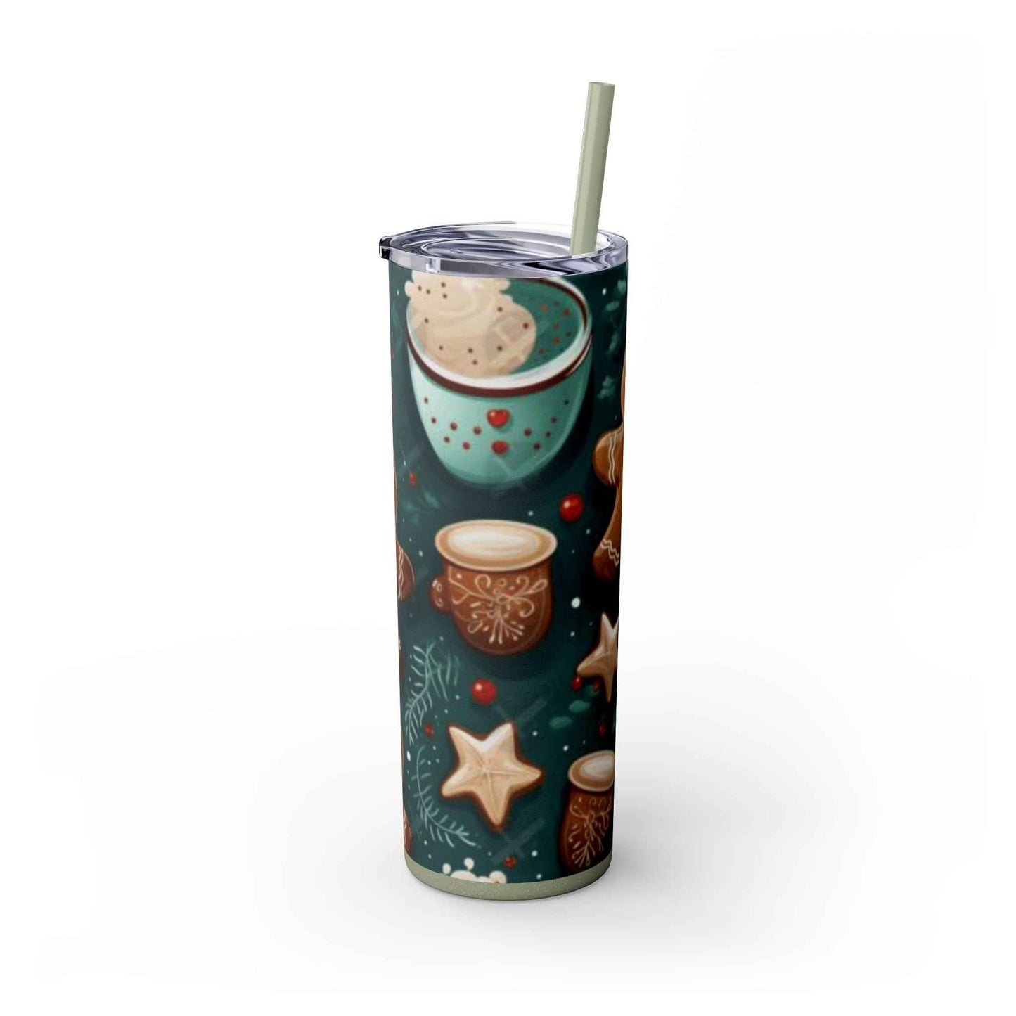 20oz Slim Tumbler: Sweet Gingerbread - Eraya Studio