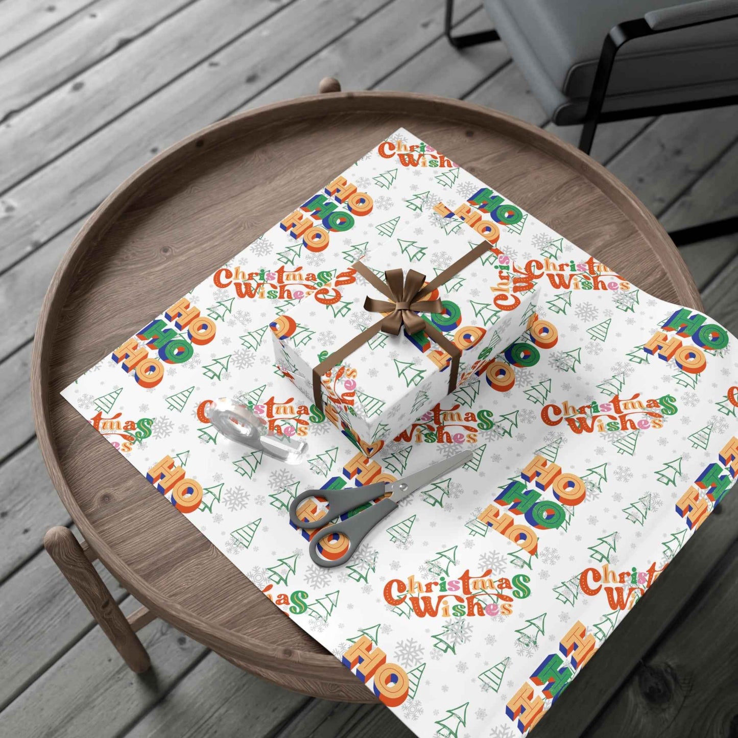 HOHOHO Christmas Gift Wrapping Paper - Eraya Studio