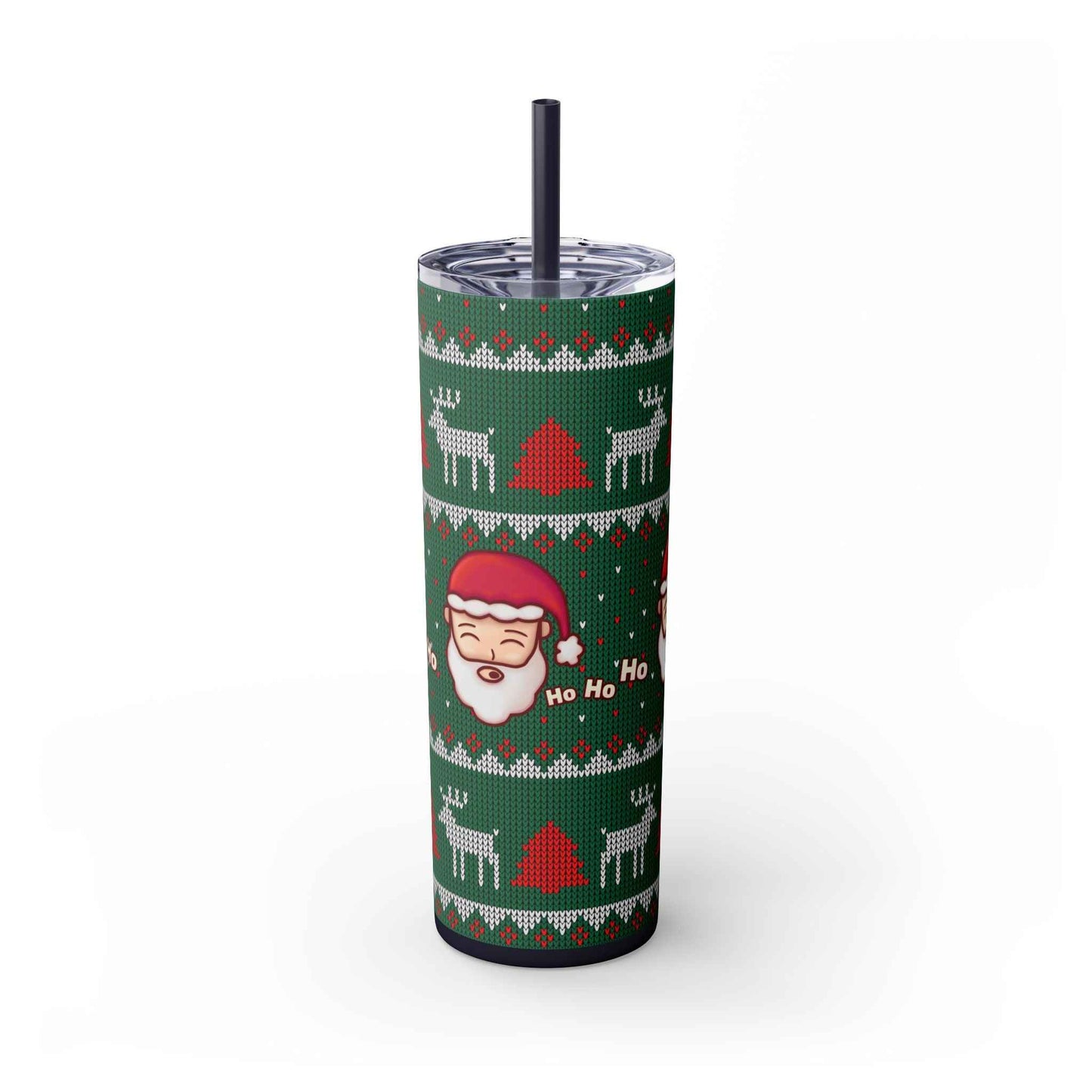 20oz Slim Tumbler: Green Santa-Claus Christmas - Eraya Studio