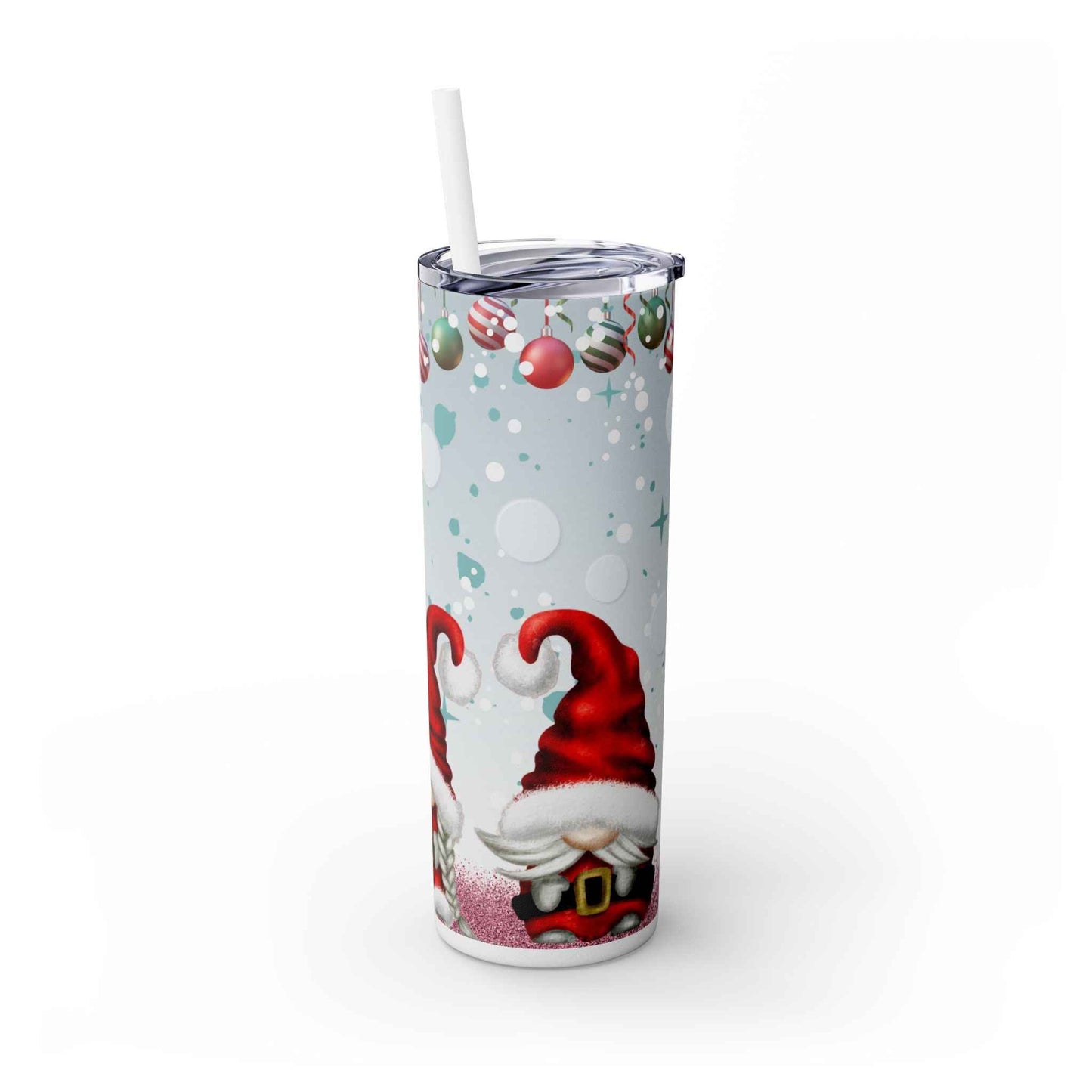 20oz Slim Tumbler: Christmas Gnomes - Eraya Studio