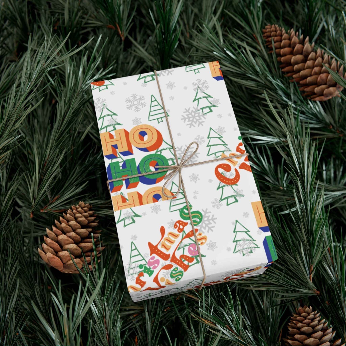HOHOHO Christmas Gift Wrapping Paper - Eraya Studio