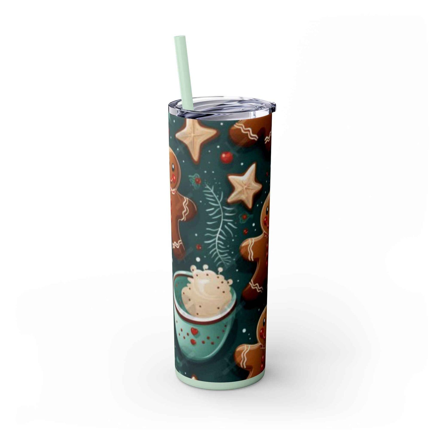 20oz Slim Tumbler: Sweet Gingerbread - Eraya Studio
