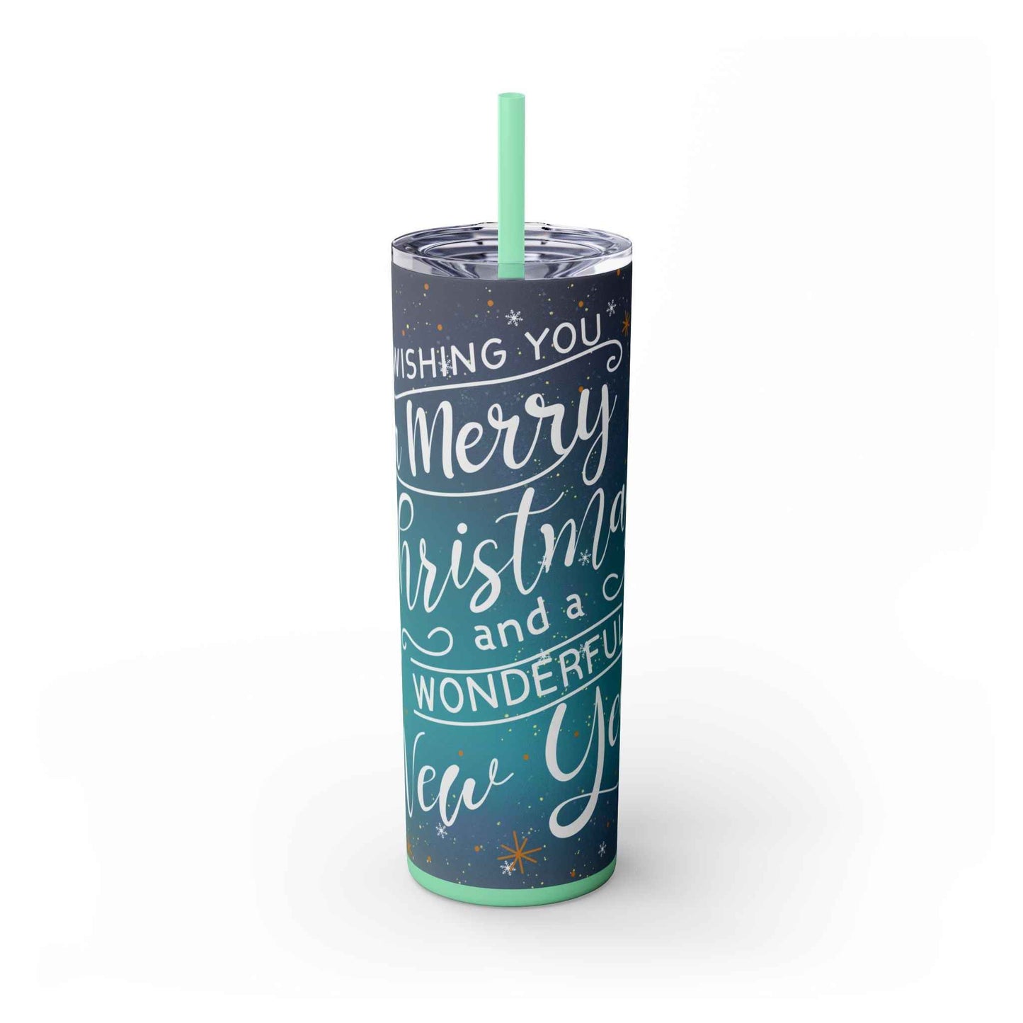 20oz Slim Tumbler: Christmas Gnomes - Eraya Studio
