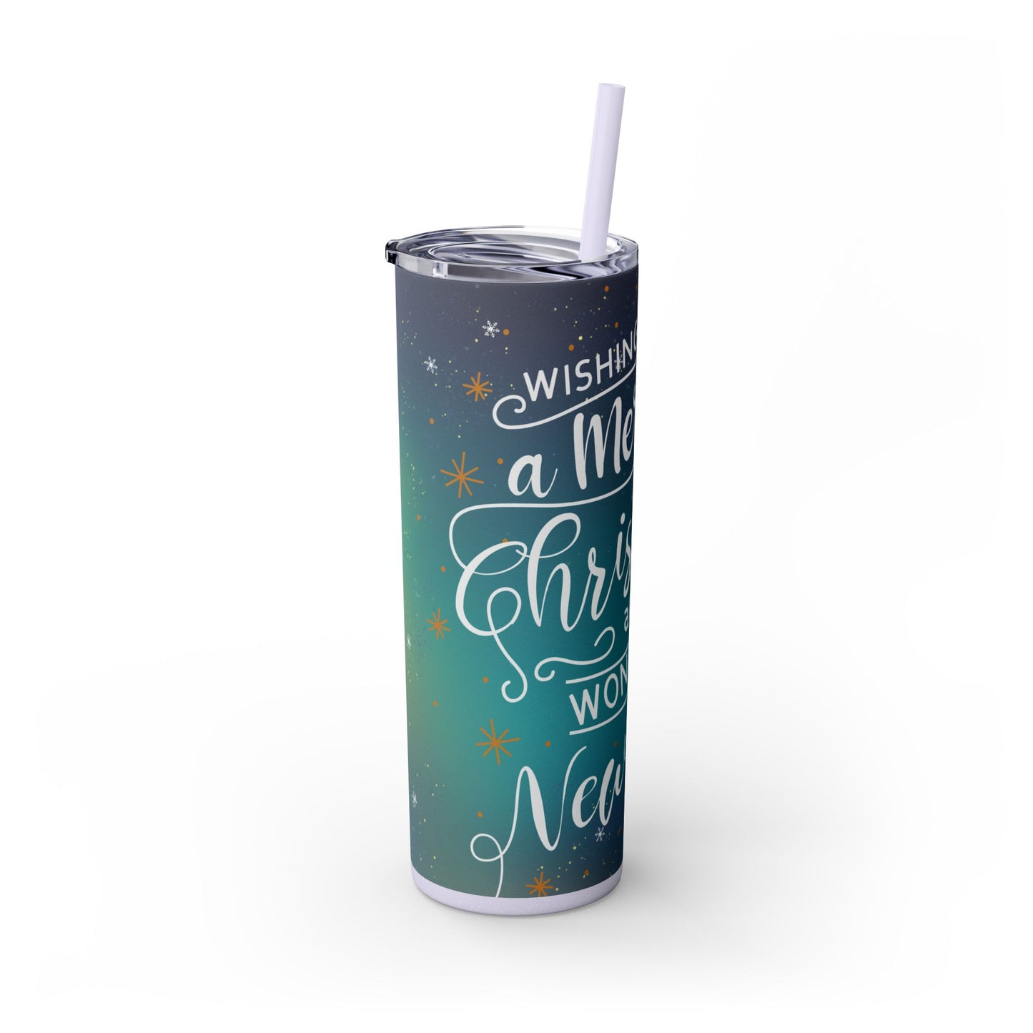 20oz Slim Tumbler: Christmas Gnomes