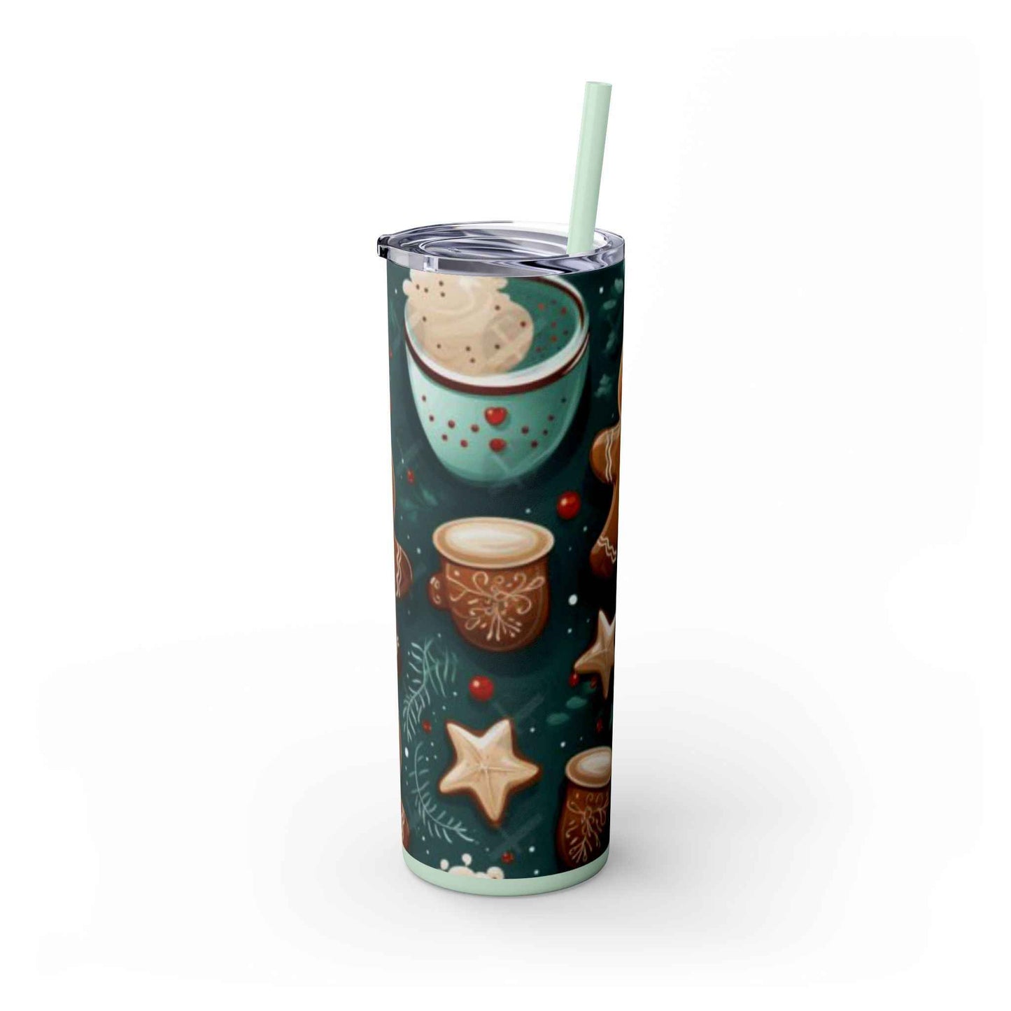20oz Slim Tumbler: Sweet Gingerbread - Eraya Studio
