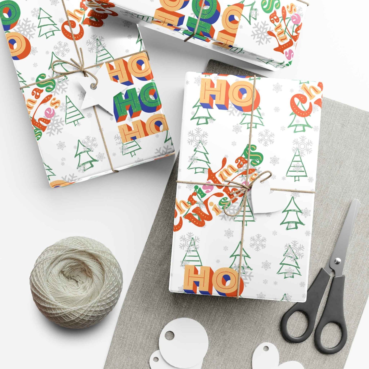 HOHOHO Christmas Gift Wrapping Paper - Eraya Studio