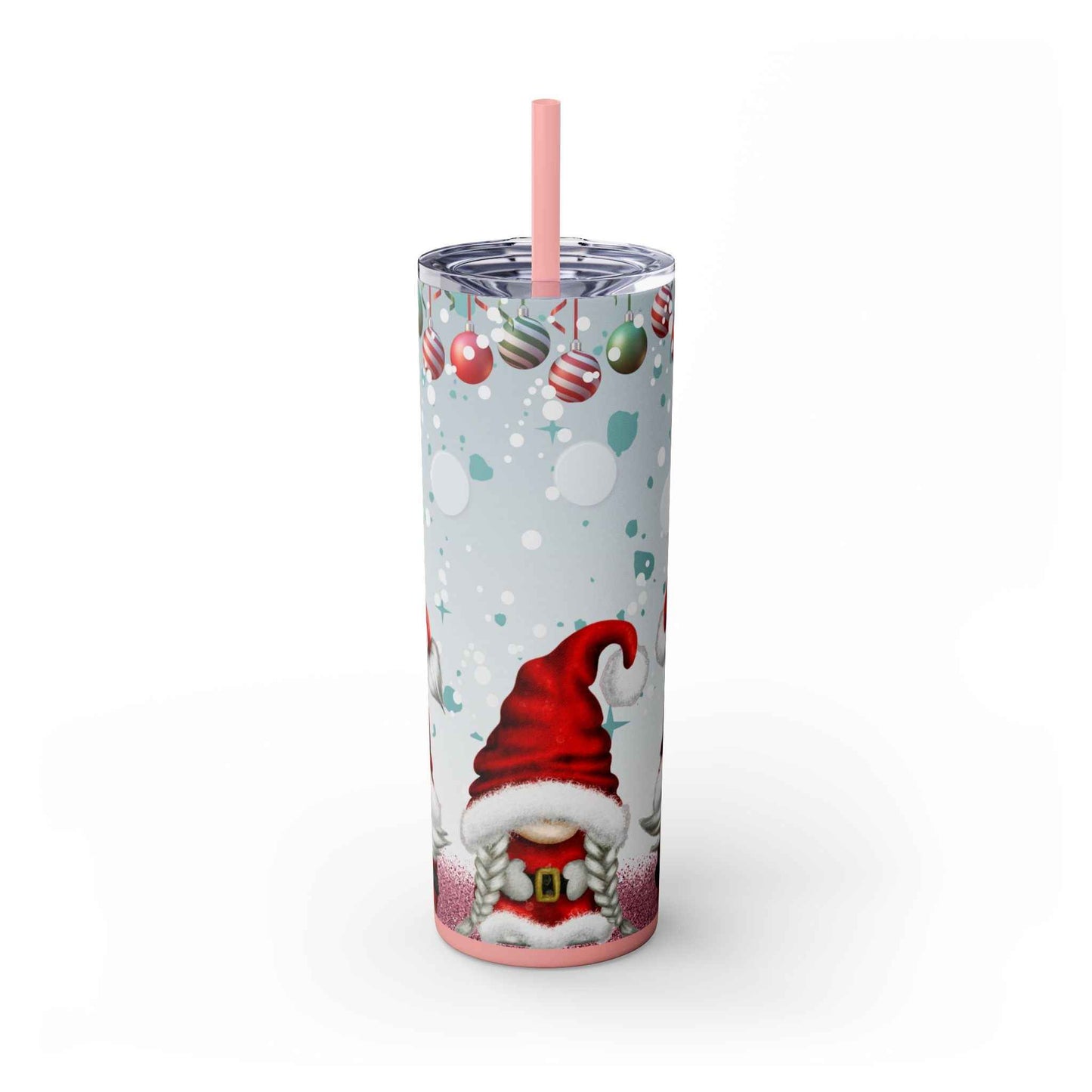 20oz Slim Tumbler: Christmas Gnomes - Eraya Studio