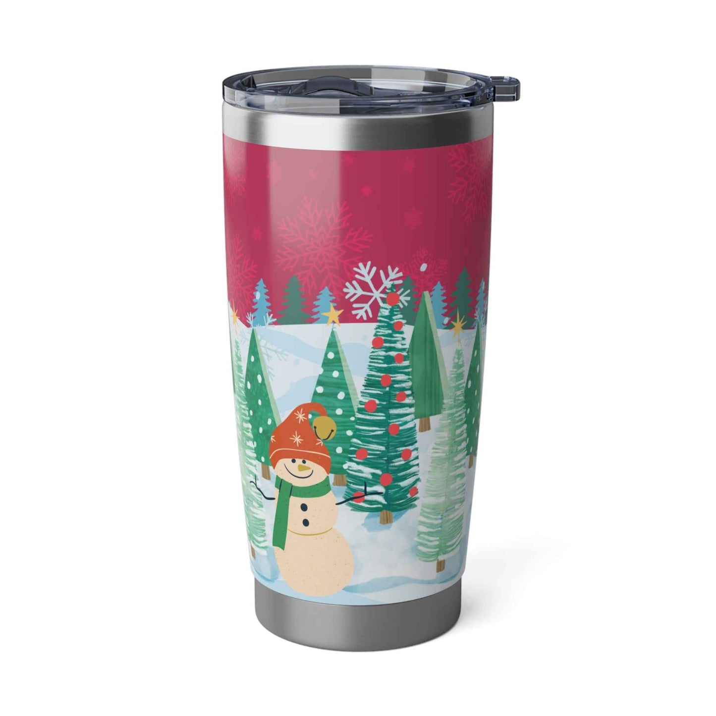 20oz Vagabond Tumbler: Snowman Christmas Theme - Eraya Studio