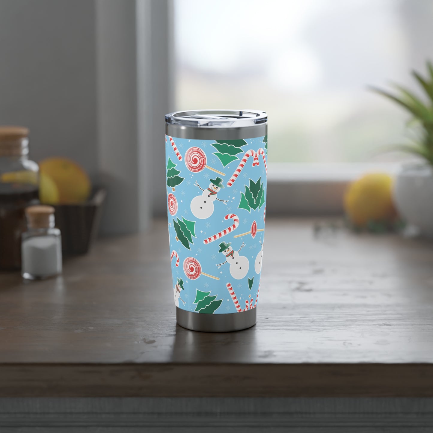 Personalized Christmas Snowman 20oz Tumbler