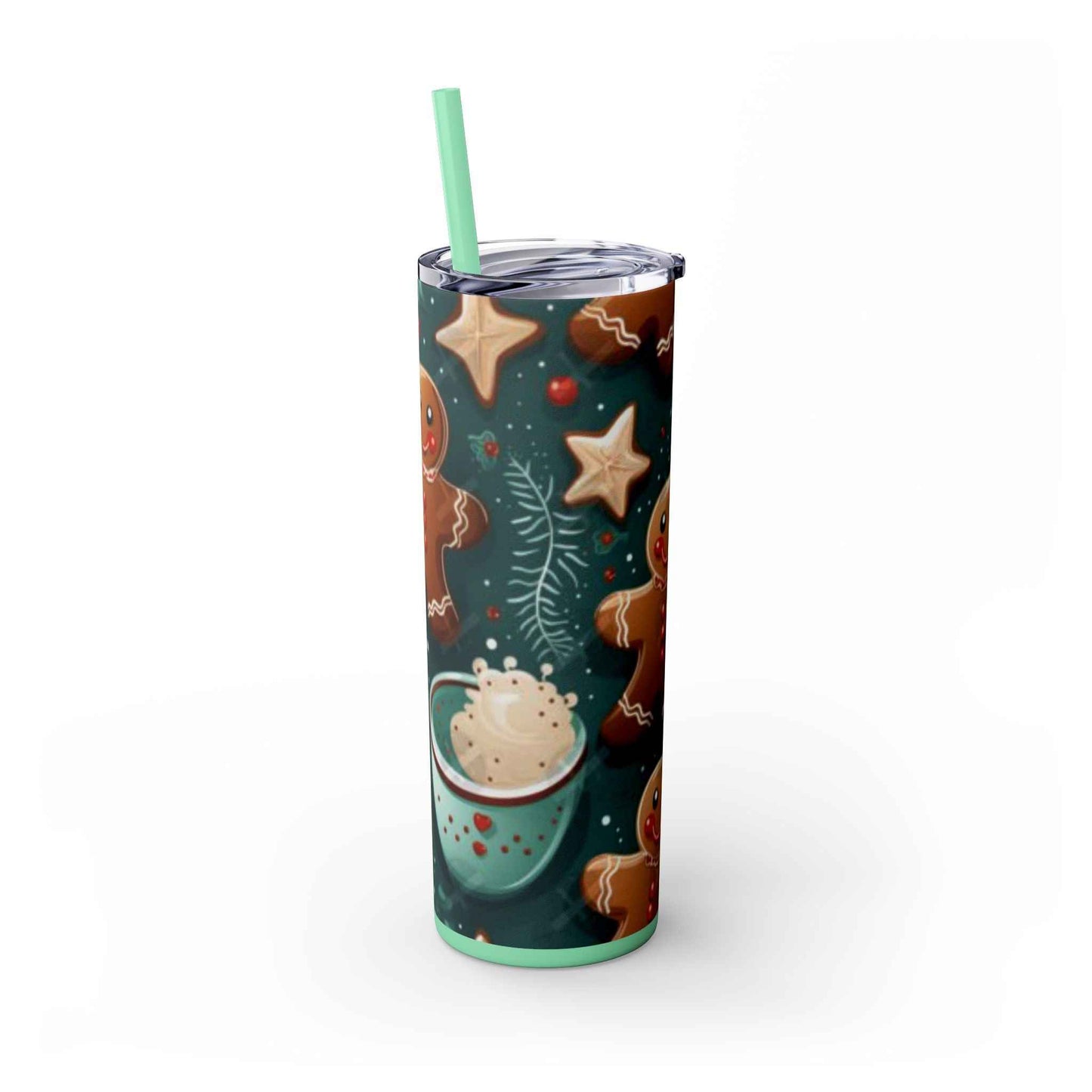 20oz Slim Tumbler: Sweet Gingerbread - Eraya Studio