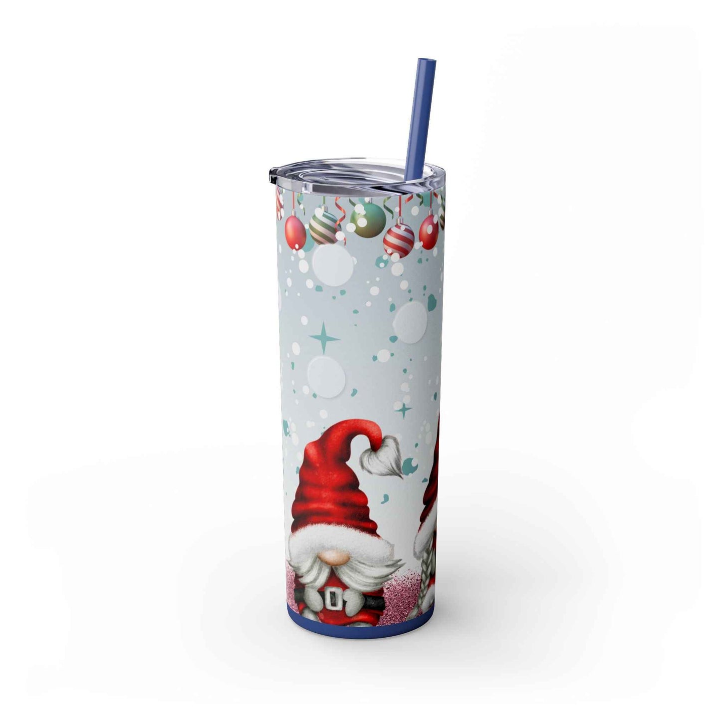20oz Slim Tumbler: Christmas Gnomes - Eraya Studio