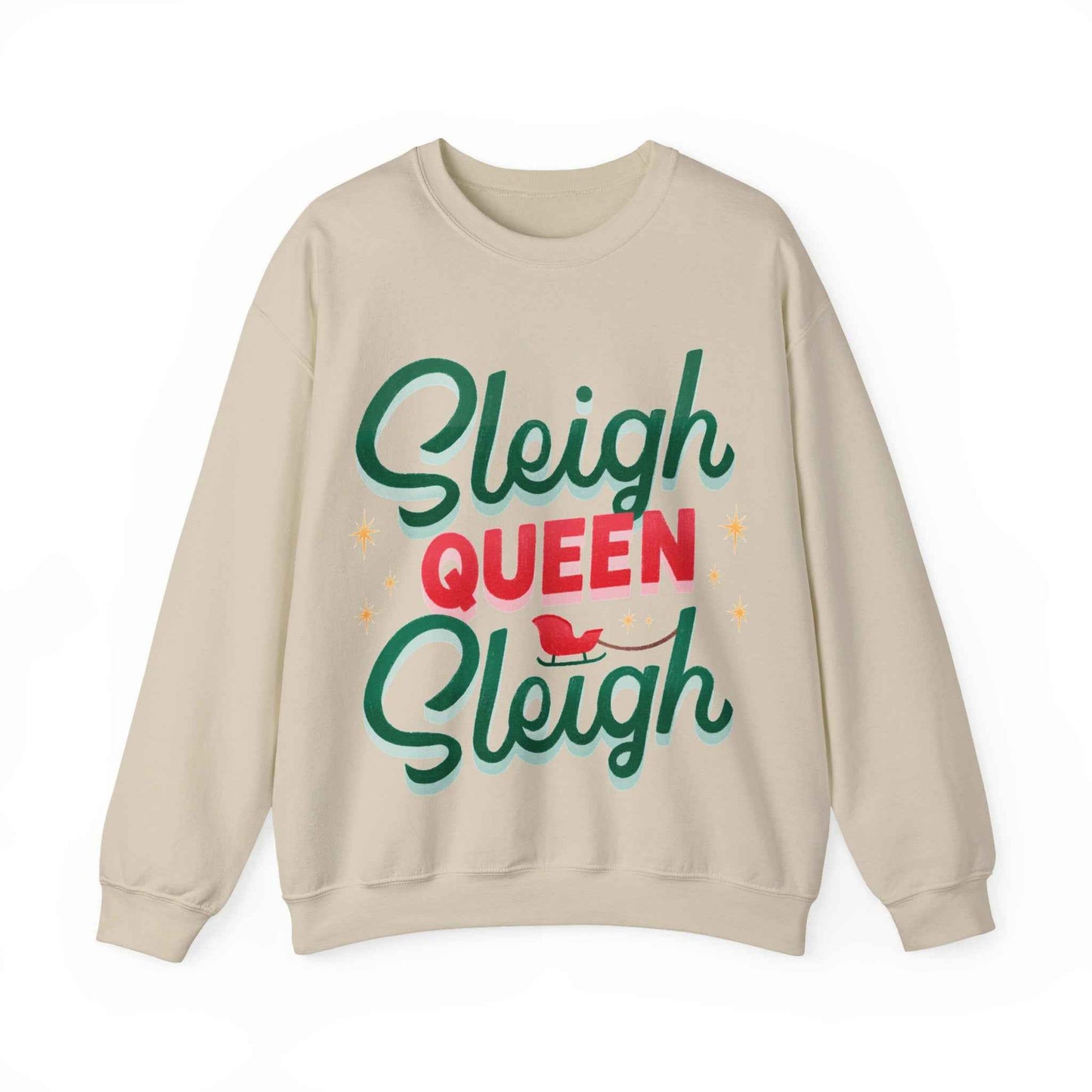 SLEIGH QUEEN Christmas Crewneck Sweatshirt - Eraya Studio