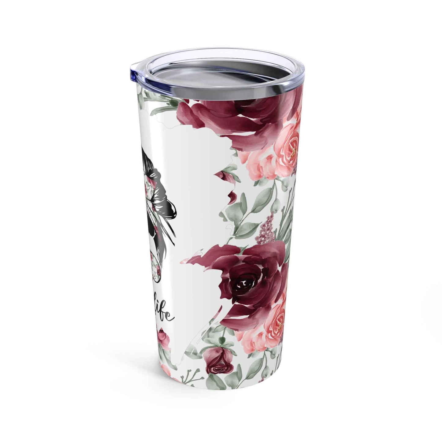 20oz Insulated Tumbler: Mom Life - Eraya Studio