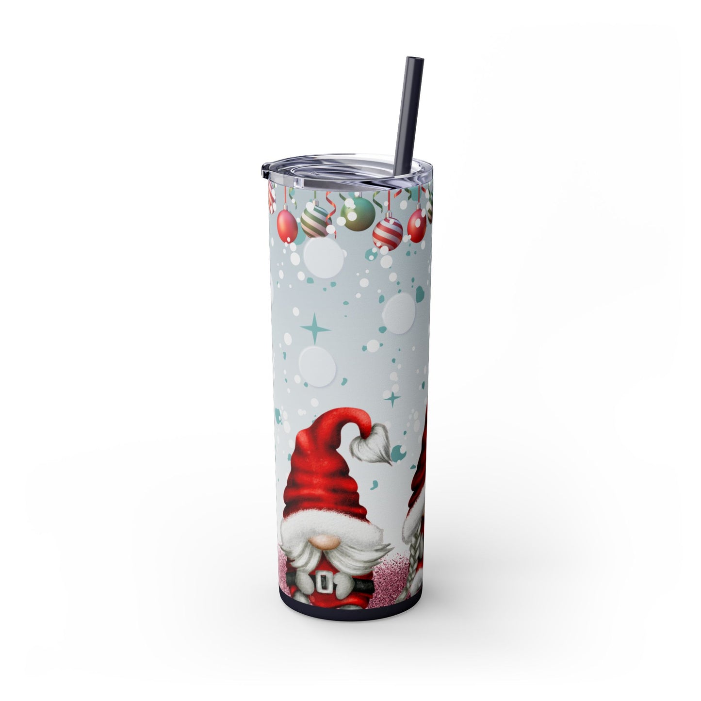 20oz Slim Tumbler: Christmas Gnomes