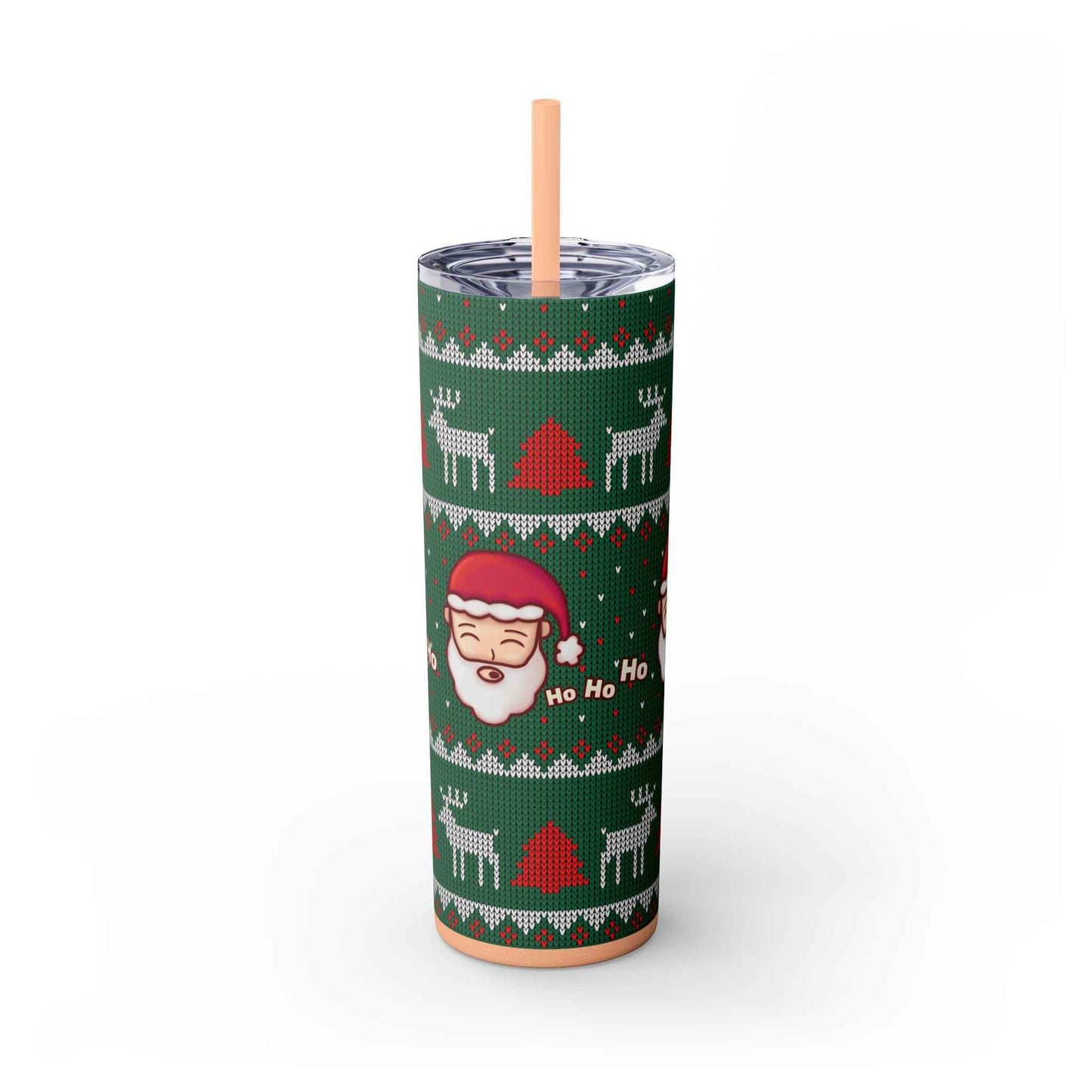 20oz Slim Tumbler: Green Santa-Claus Christmas - Eraya Studio