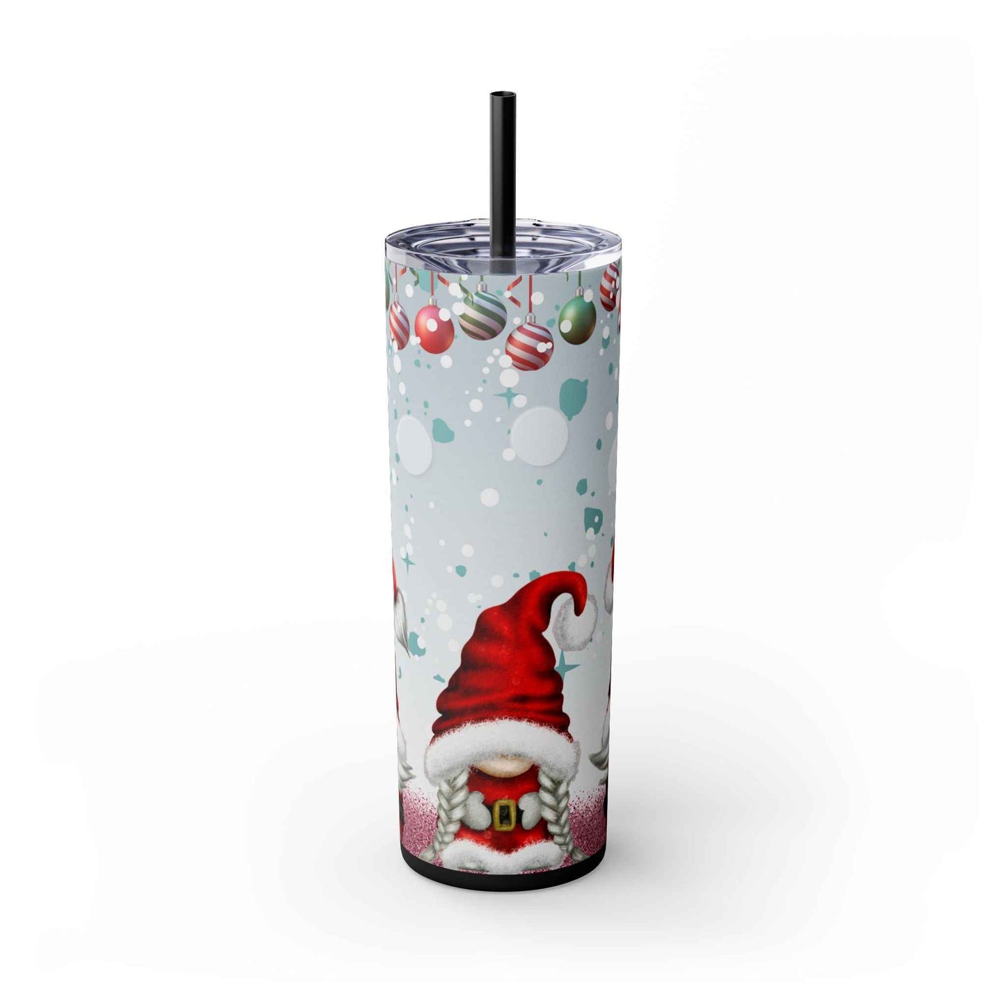 20oz Slim Tumbler: Christmas Gnomes - Eraya Studio