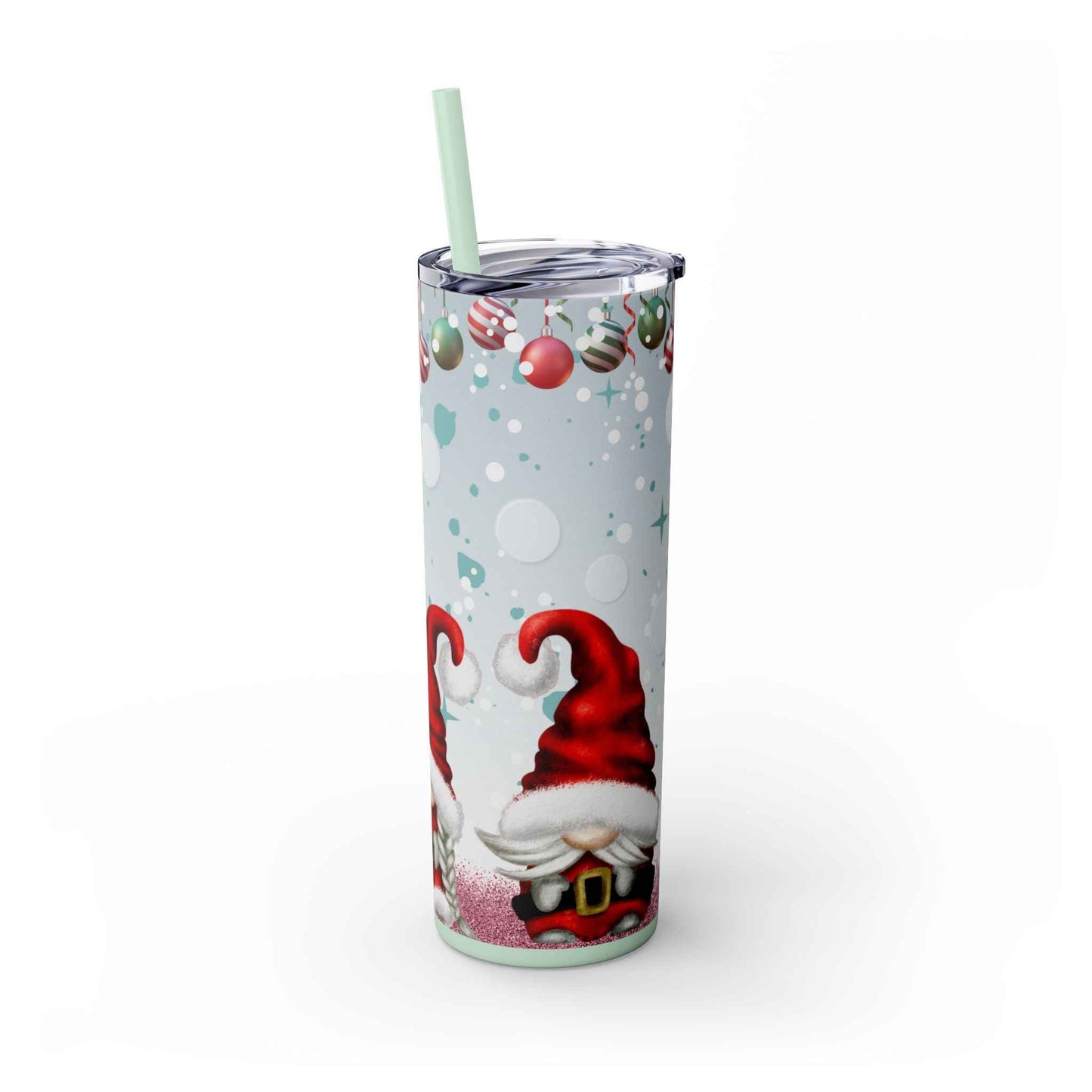 20oz Slim Tumbler: Christmas Gnomes - Eraya Studio