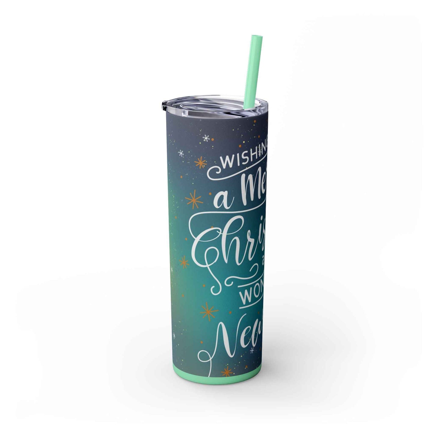 20oz Slim Tumbler: Christmas Gnomes - Eraya Studio