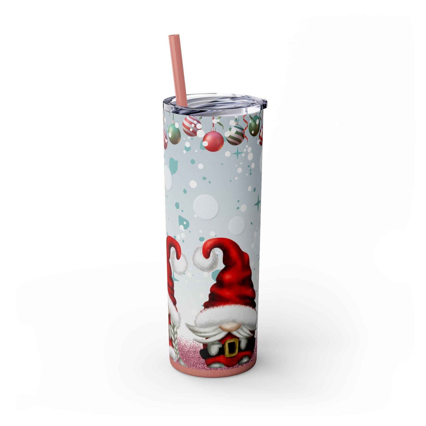 20oz Slim Tumbler: Christmas Gnomes - Eraya Studio