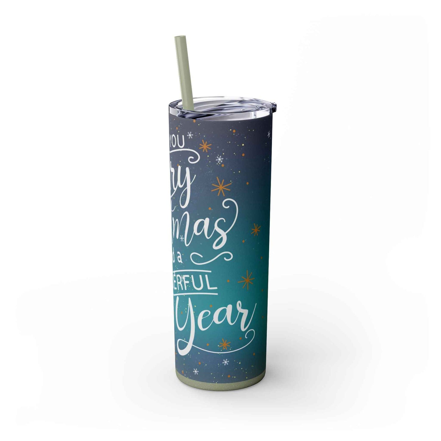 20oz Slim Tumbler: Christmas Gnomes - Eraya Studio