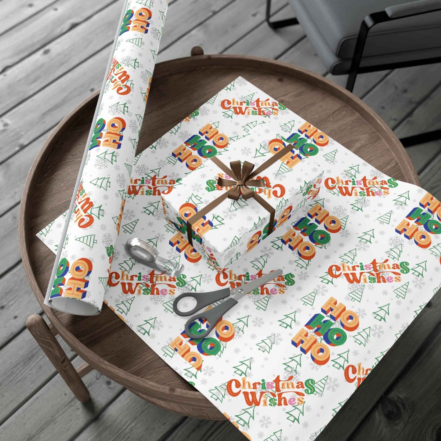 HOHOHO Christmas Gift Wrapping Paper - Eraya Studio