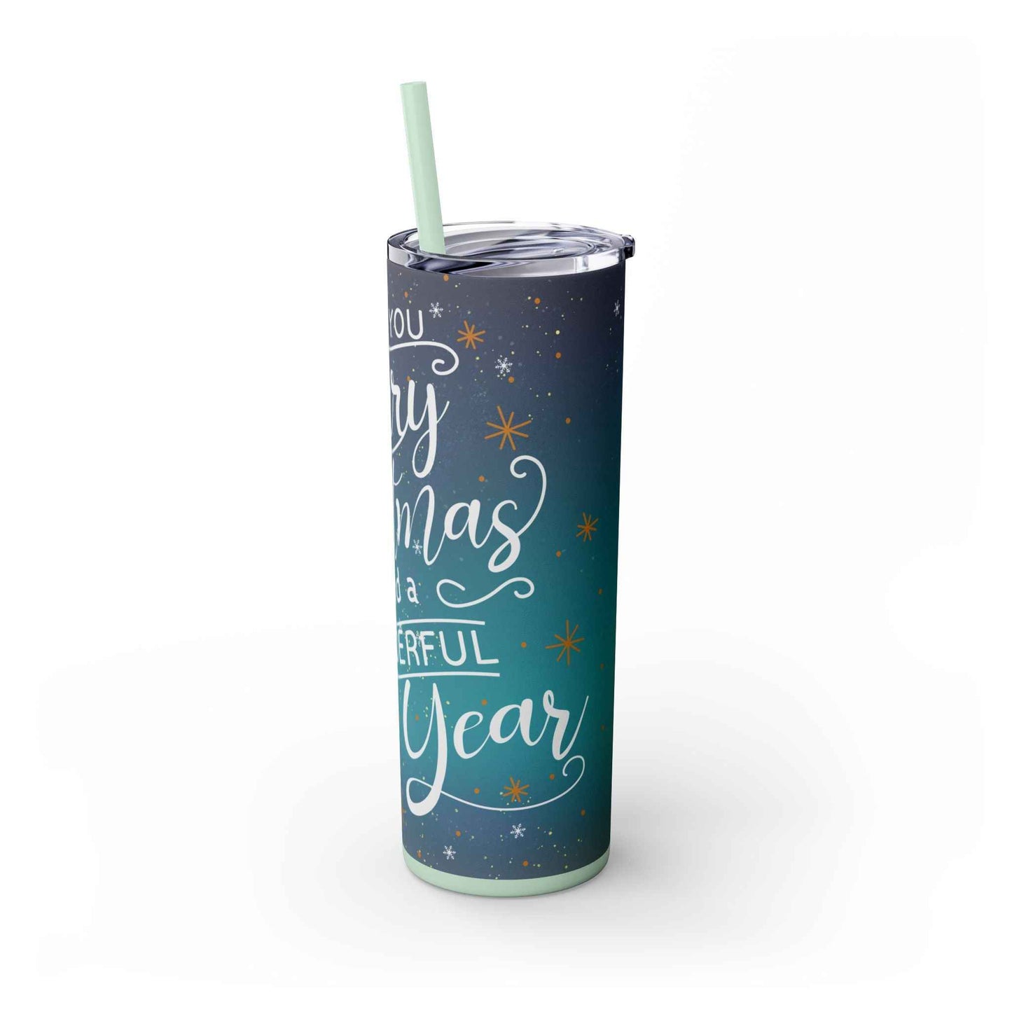 20oz Slim Tumbler: Christmas Gnomes - Eraya Studio
