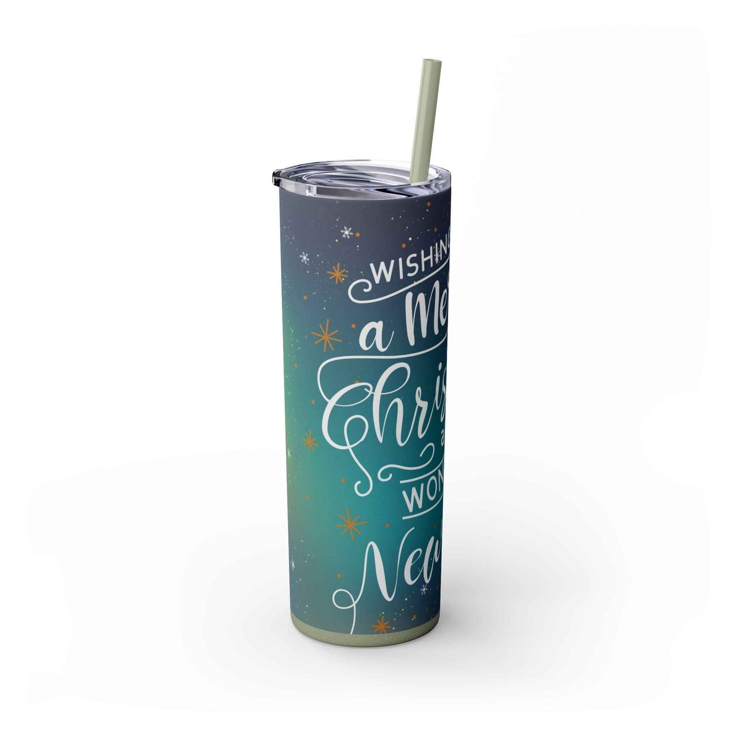 20oz Slim Tumbler: Christmas Gnomes - Eraya Studio
