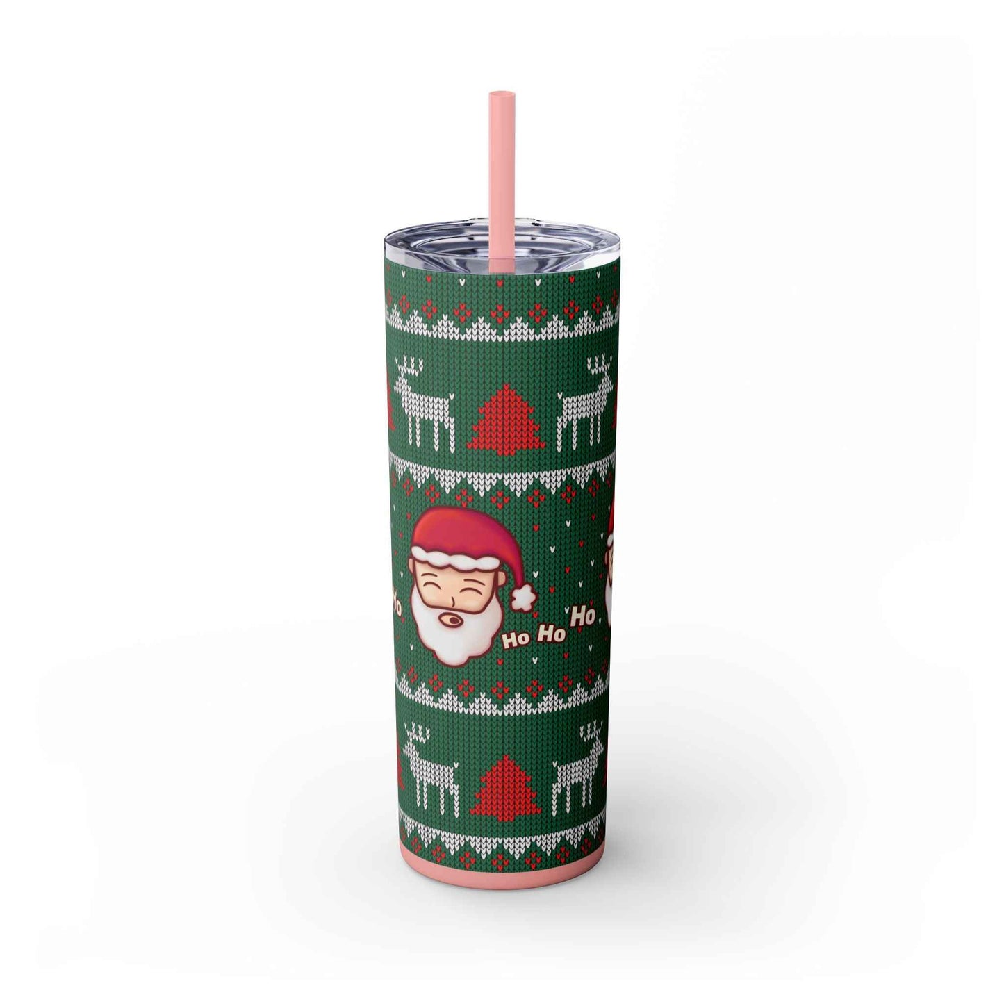 20oz Slim Tumbler: Green Santa-Claus Christmas - Eraya Studio